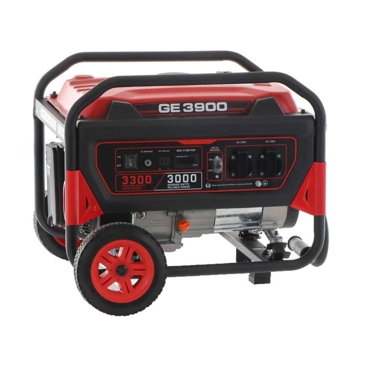 Mosa GE 3900 bensiinikäyttöinen generaattori, 3 kW, 3,3 kW, yksivaiheinen