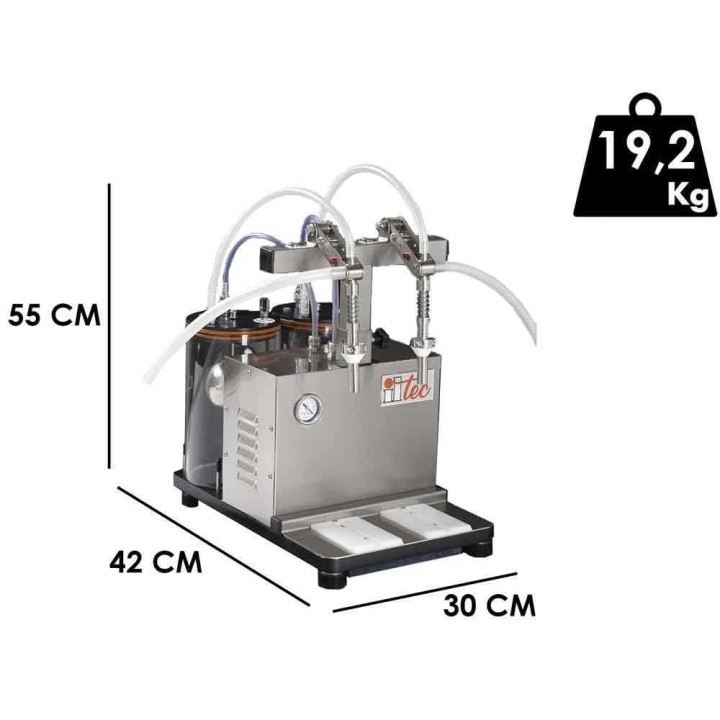 Il-Tec Ultrafiller Dual Fluid sähköinen alipainetäyttökone, 2 täyttöputkea