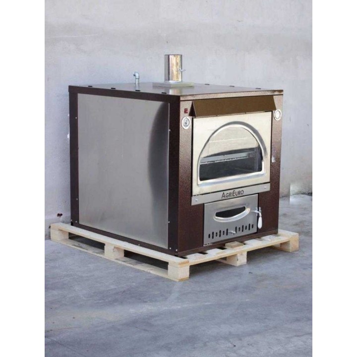 Maximus 100 INC puulämmitteinen sisäänrakennettava uuni, 3 paistotasoa, 70 cm