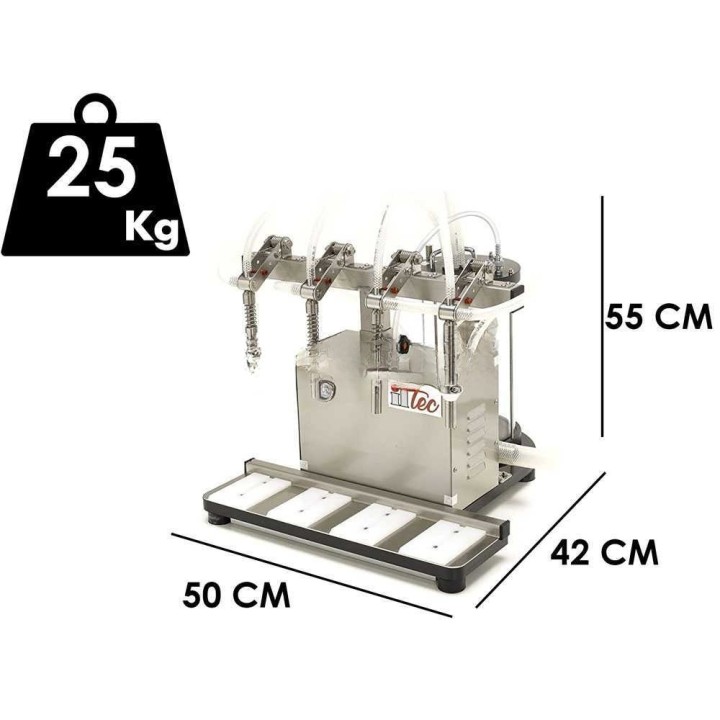 Il-Tec Ultrafiller 4 paineilmatoiminen alipainetäyttölaite, 4 suutinta