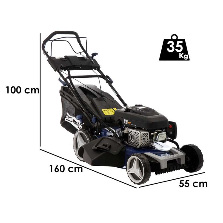 BullMach ACHILLE 51 E bensiinikäyttöinen ruohonleikkuri, 224 cm³, sähköstartti, 51 cm