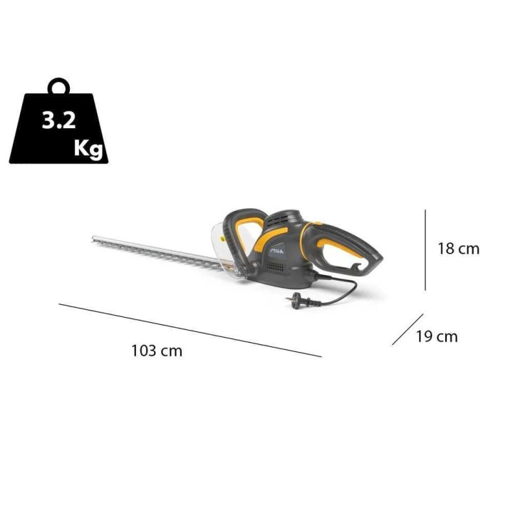 Stiga HT 106c sähköinen pensasleikkuri, 600 W, 60 cm