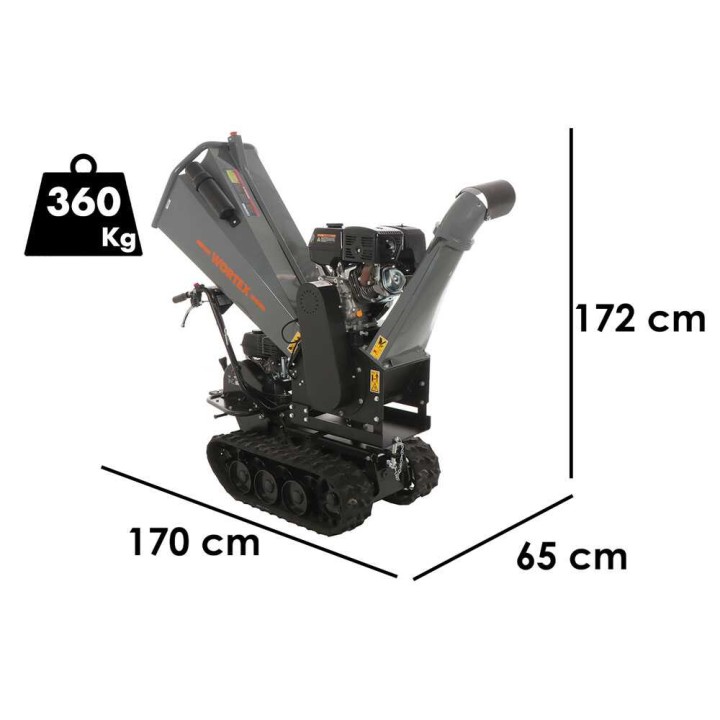 Wortex Tiger D420/120L tela-alustainen biokannotin, Loncin G420, 15 HP