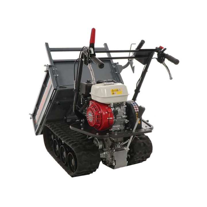 Wortex SFH 300 telaketjukärry, 300 kg, Honda GX200, laajennettava lava