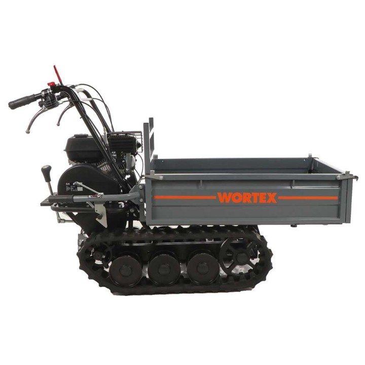 Wortex SFL 300 telaketjukärry, 300 kg, 6,5 HP, pidennettävä lava