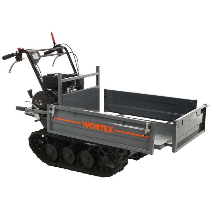 Wortex SFL 300 telaketjukärry, 300 kg, 6,5 HP, pidennettävä lava
