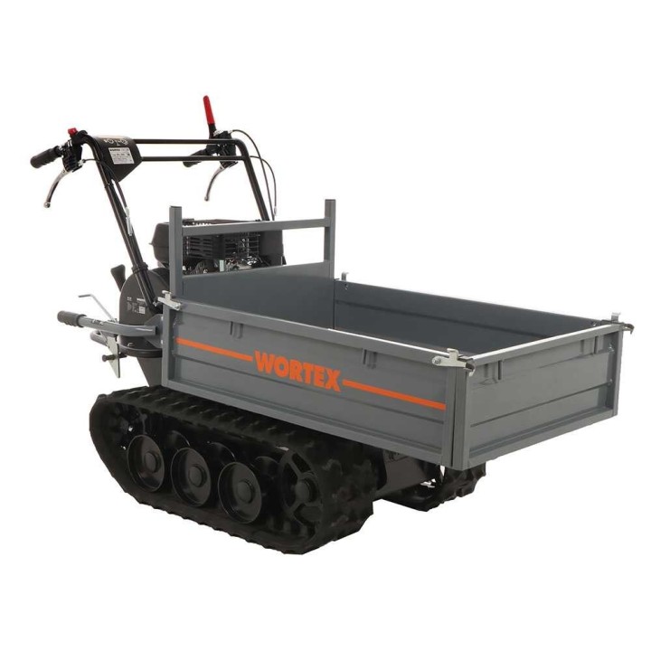 Wortex SFL 300 telaketjukärry, 300 kg, 6,5 HP, pidennettävä lava