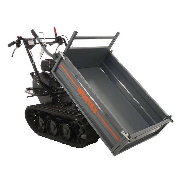 Wortex SFL 300 telaketjukärry, 300 kg, 6,5 HP, pidennettävä lava