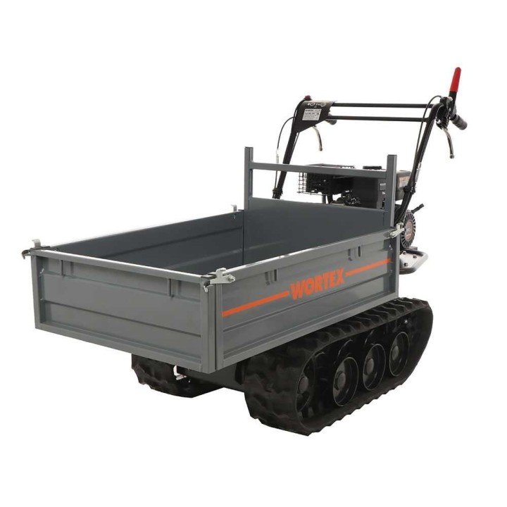 Wortex SFL 300 telaketjukärry, 300 kg, 6,5 HP, pidennettävä lava