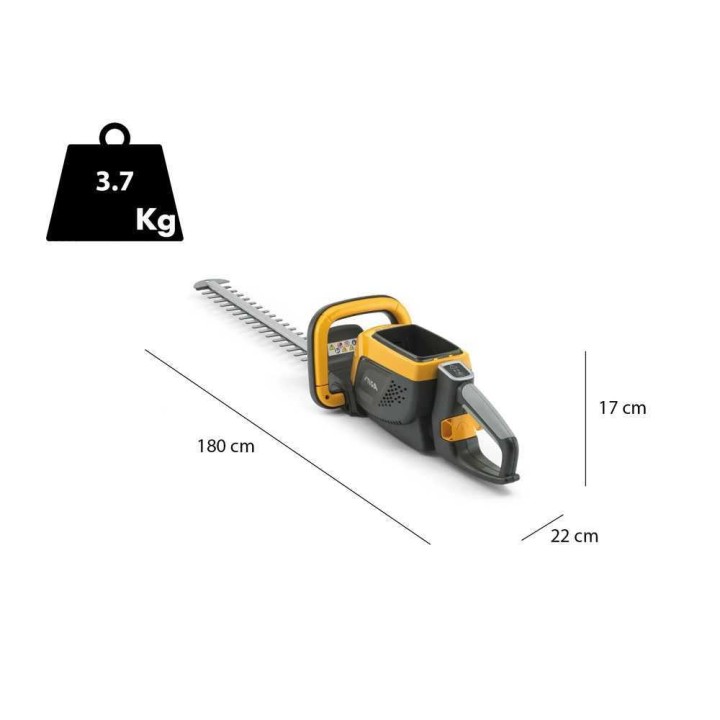 Stiga HT 500e -akkupensasleikkuri, 58 cm, 48 V, ilman akkua ja laturia