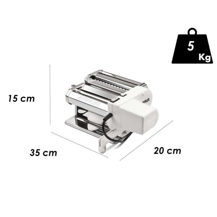 G3 FERRARI Sfogliamia tuorepastakone, 90 W, 230 V, ruostumaton teräs
