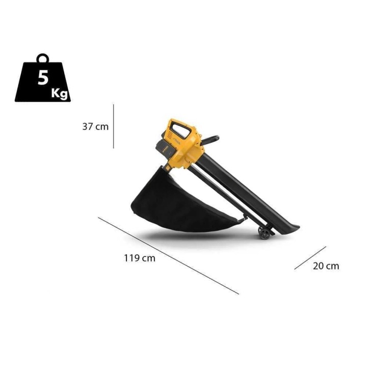 Stiga VS 100e Kit akkukäyttöinen puhallin-imuri, 20 V, 2 akkua