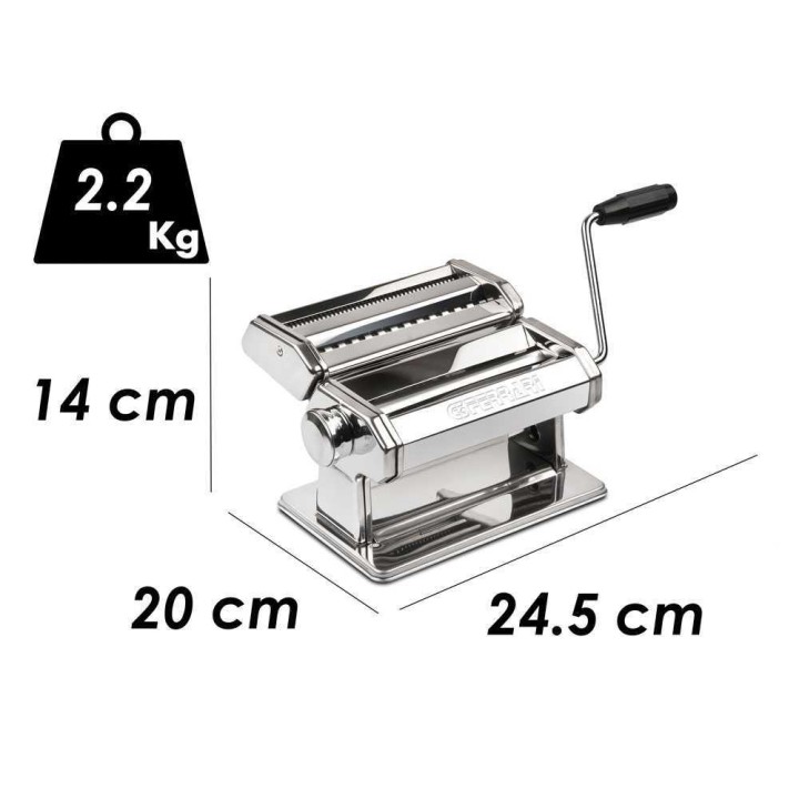 G3 Ferrari Sfoglia Easy käsikäyttöinen pastakone, 180 mm, INOX