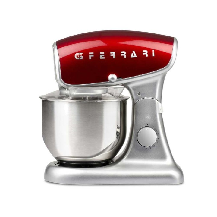 G3 FERRARI Pastaio DELUXE planetaarinen yleiskone, 1 200 W, 5,2 l, punainen