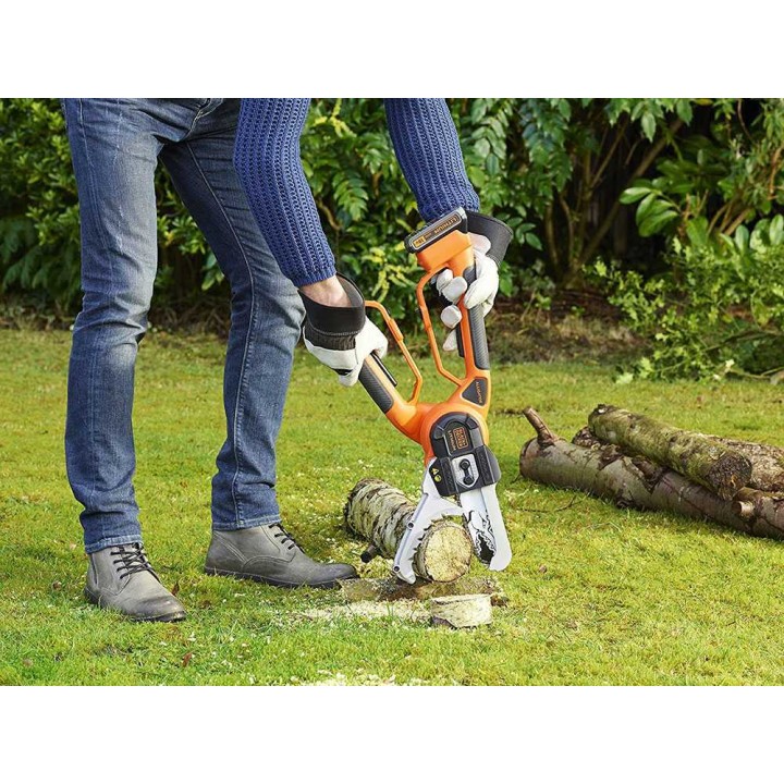 Black&Decker Alligator GKC1000L akkukäyttöinen oksasaha, 18 V, 2 Ah