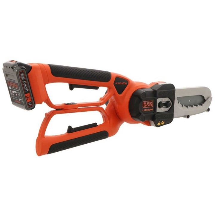 Black&Decker Alligator GKC1000L akkukäyttöinen oksasaha, 18 V, 2 Ah