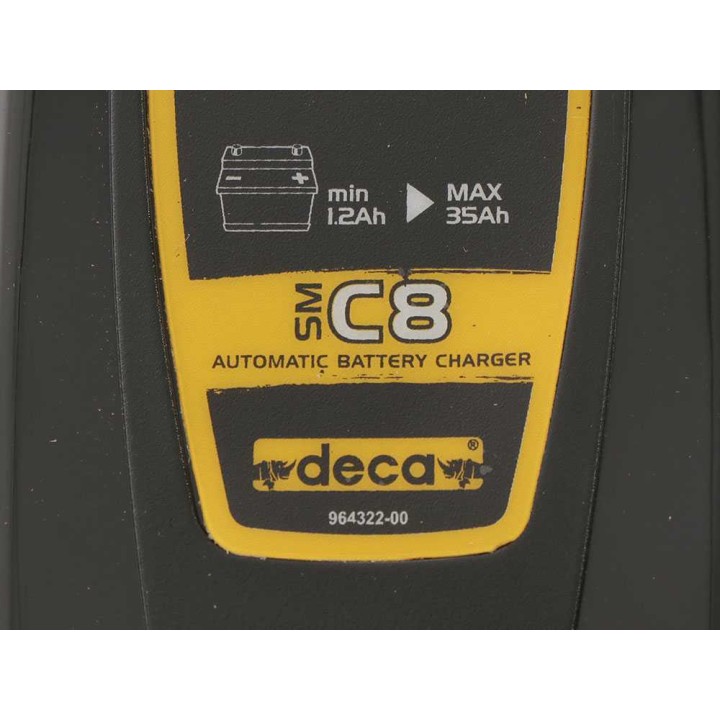 Deca SM C8 automaattinen 12 V akkulaturi ja ylläpitolaturi, 14 W