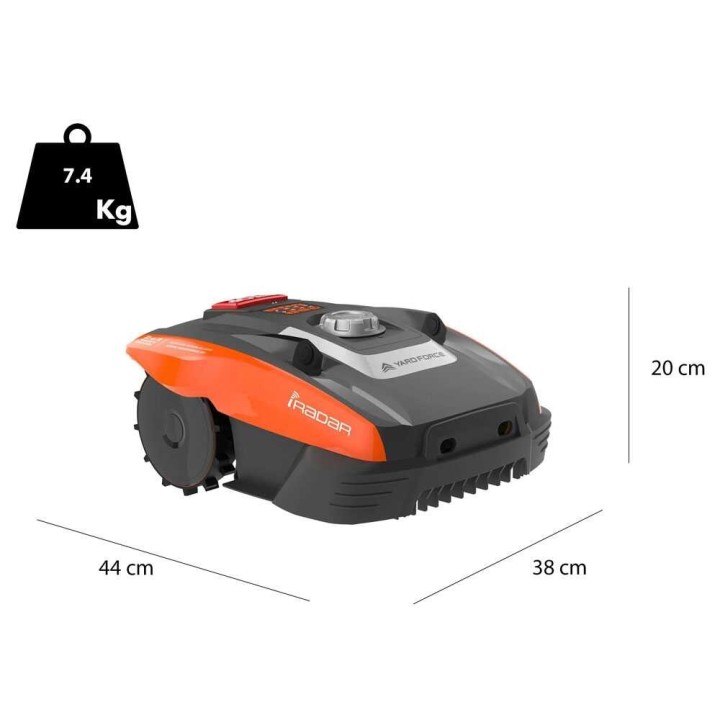 Yard Force Compact 400RiS robottiruohonleikkuri, 400 m², 20 V, sovellushallinta