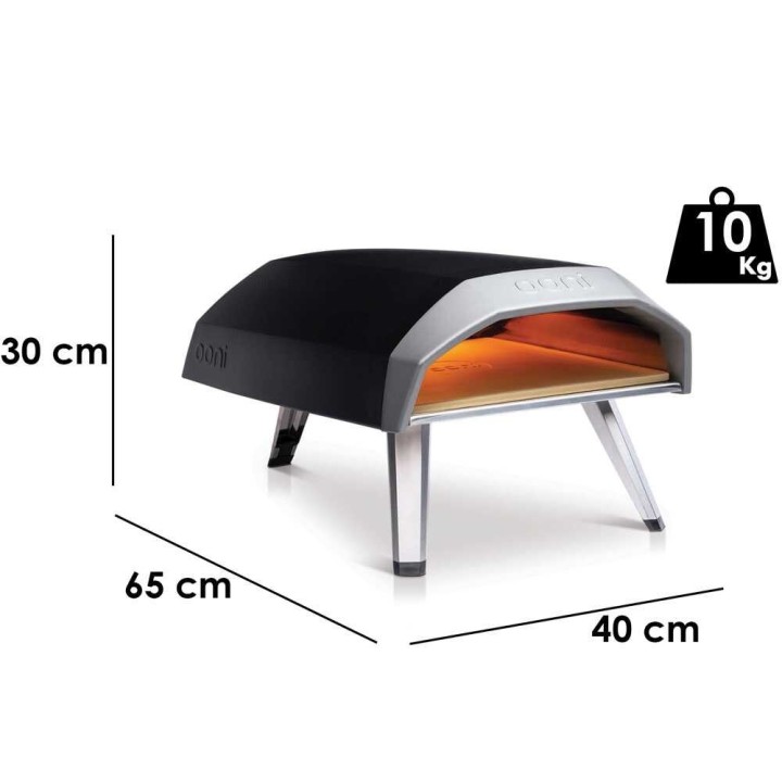 Ooni KODA 12 kaasukäyttöinen pizzauuni, 4 kW, yhdelle pizzalle