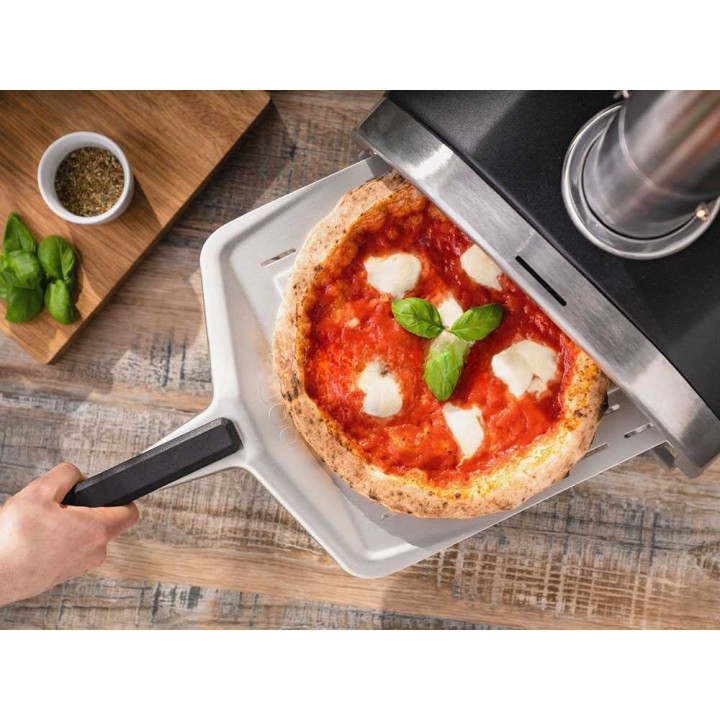 Ooni FYRA 12 -pellettiuuni pizzalle, 30 × 30 cm, antrasiitinharmaa