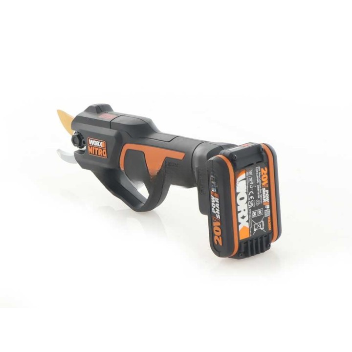 Worx Nitro WG330E akkukäyttöiset oksasakset, 20 V, 2 Ah, 25 mm