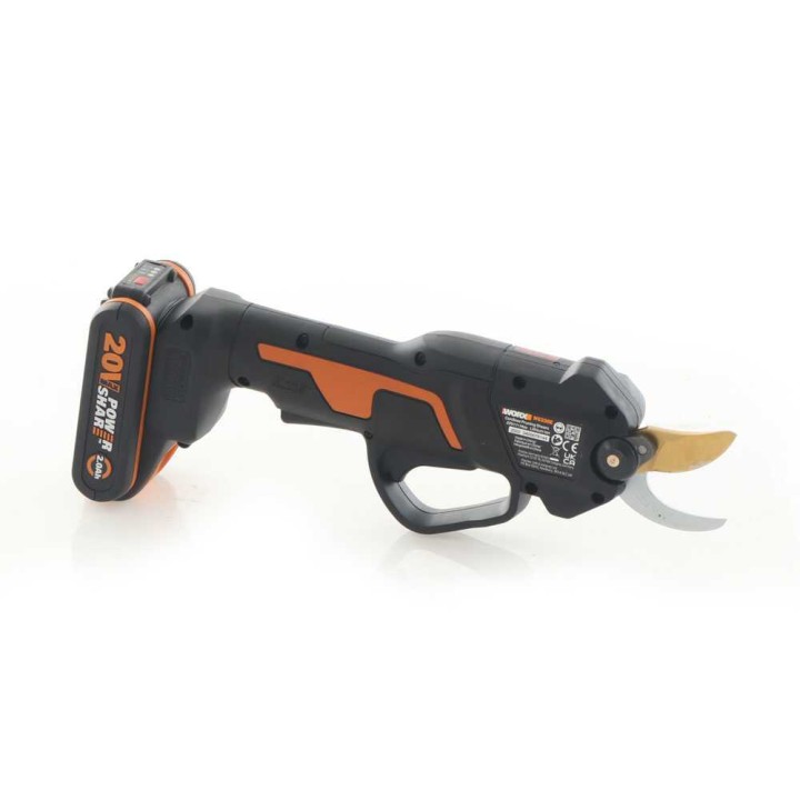 Worx Nitro WG330E.9 akkukäyttöiset oksasakset, 20 V, ilman akkua ja laturia