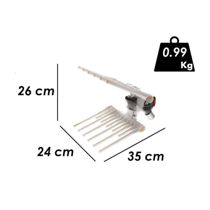 Lisam MG Magnesium Light -pneumaattinen oliivinkorjuulaite, 1 700 iskua/min, 6 bar