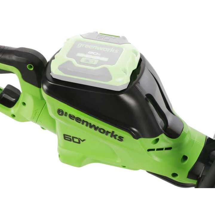Greenworks HT6606R -akkupensasleikkuri, 66 cm, 60 V, ilman akkua ja laturia