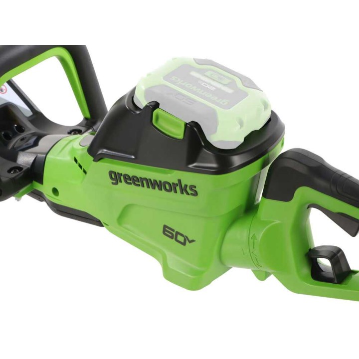 Greenworks HT6606R -akkupensasleikkuri, 66 cm, 60 V, ilman akkua ja laturia