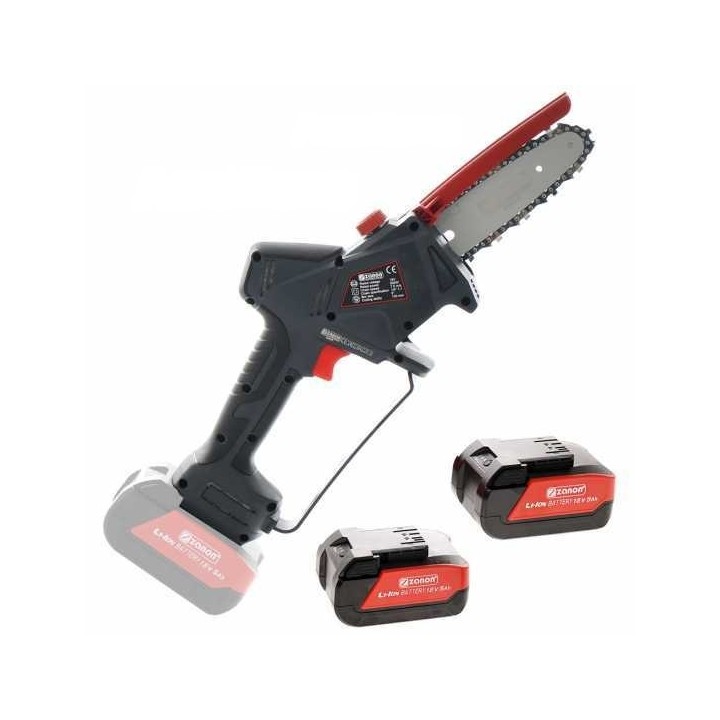 Zanon ZP 130 akkukäyttöinen oksasaha 13 cm 2 akkua