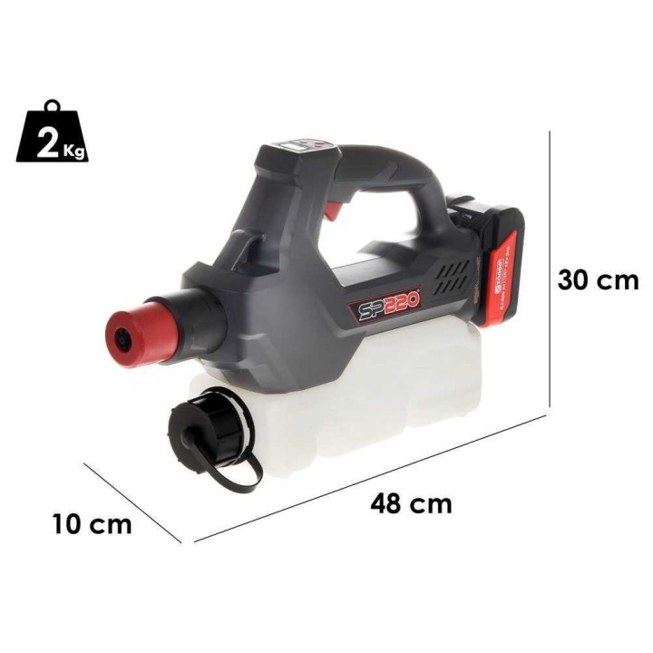 ZANON SP 220 akkukäyttöinen sumutin, 18 V, 5 Ah, 2,2 l
