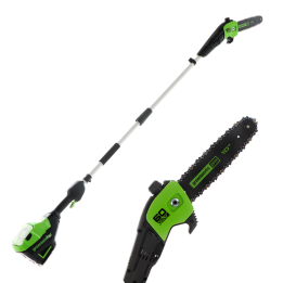 Greenworks GD60PS25 akkukäyttöinen oksasahuri 60 V 25 cm ilman akkua ja laturia