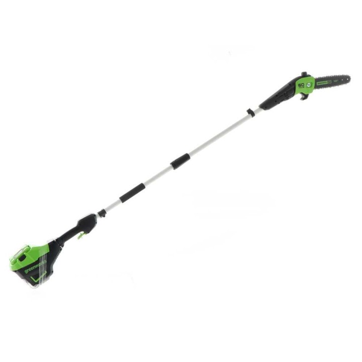 Greenworks GD60PS25 akkukäyttöinen oksasahuri, 60 V, 25 cm, ilman akkua ja laturia
