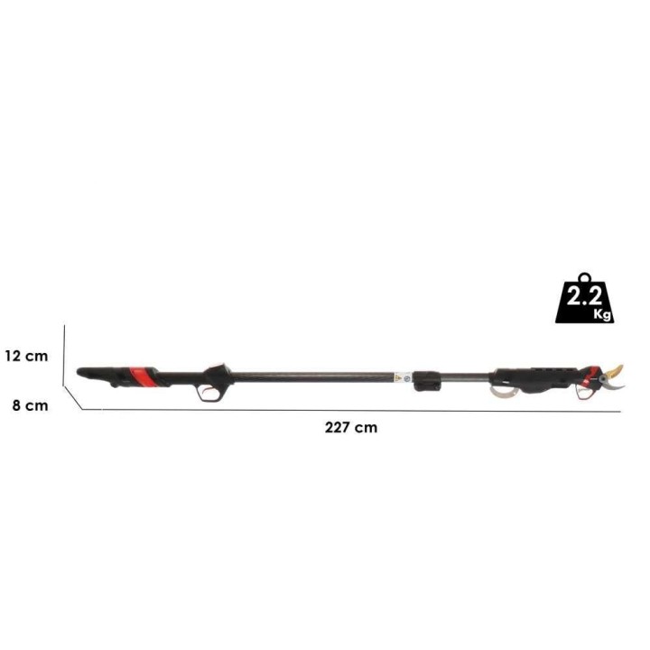 Infaco F3020 sähköleikkuri teleskooppivarrella, 36 V, 3 Ah, 40 mm