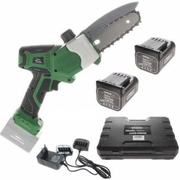 GreenBay TopSaw 5C akkukäyttöinen oksasaha 350 W 2 akkua 16 8 V 2 Ah