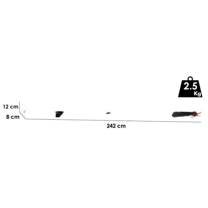 Infaco F3020 sähköoksasakset varrella, 36 V, 3 Ah, 227 cm