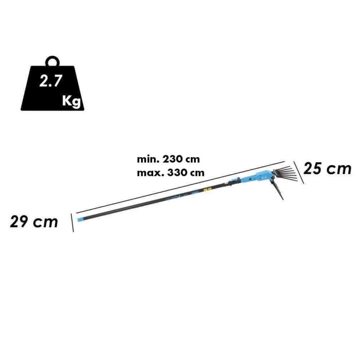Lisam Oliveco oliivinkorjuukampa, 12 V, 280 W, 230–330 cm