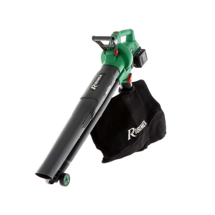 Ribimex PRBAT20-ASBSB akkukäyttöinen puhallin-imuri-silppuri, 40 V, 45 l