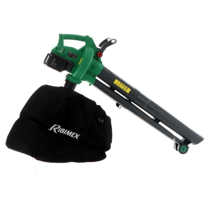 Ribimex PRBAT20-ASBSB akkukäyttöinen puhallin-imuri-silppuri, 40 V, 45 l