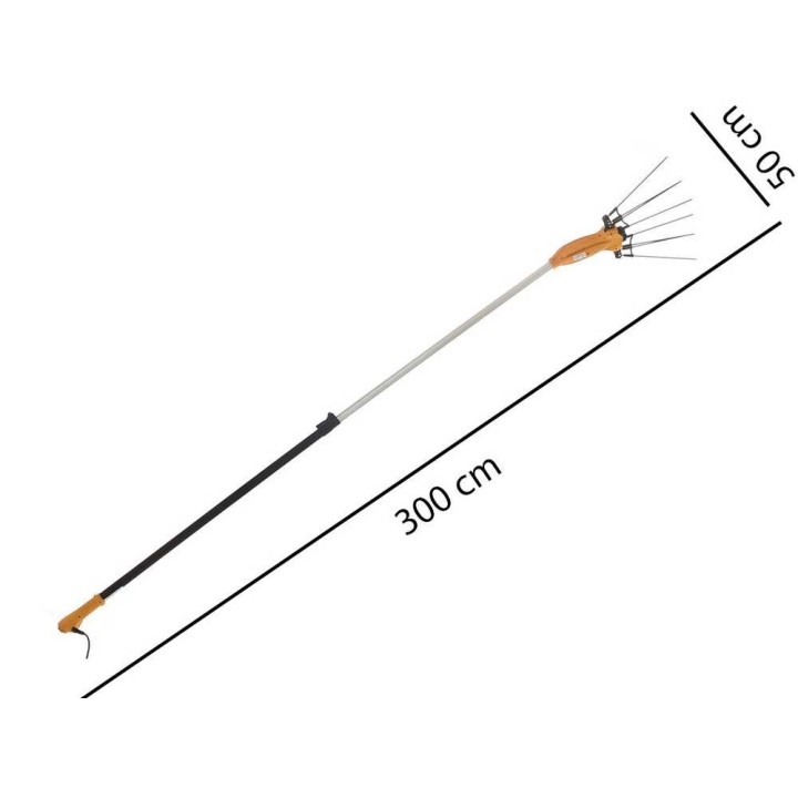 Volpi Olytech Essential 455L oliivinkeruulaite, 12 V, teleskooppivarsi 210–300 cm
