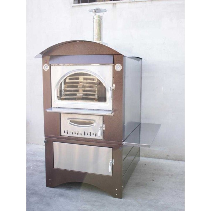 Maximus 100 Deluxe EXT INOX puu-uuni ulkokäyttöön, 3 tasoa, 650 kg