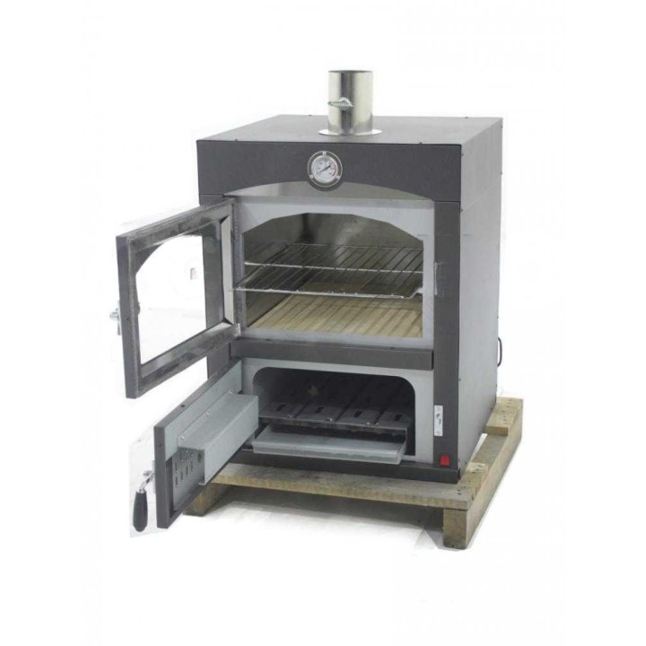 Nuovo Minimus 50 Mini Inc puulämmitteinen leivinuuni, 2 tasoa