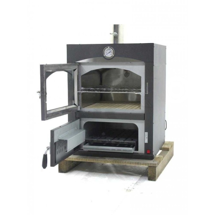 Nuovo Minimus 50 Mini Inc puulämmitteinen leivinuuni, 2 tasoa
