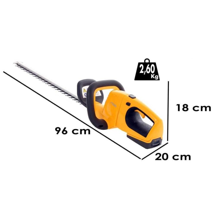 Stiga HT 100e KIT -akkupensasleikkuri, 20 V, 2 Ah, terä 55 cm