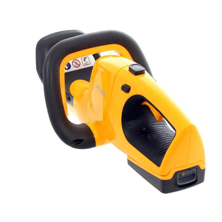 Stiga HT 100e KIT -akkupensasleikkuri, 20 V, 2 Ah, terä 55 cm