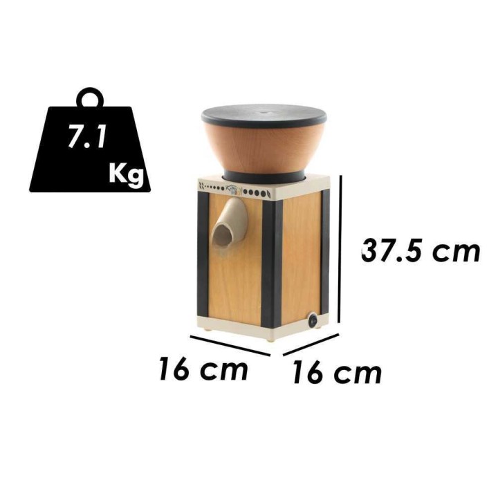 KoMoMio Nero sähköinen kivimylly jauhoille, 360 W, 1 200 g