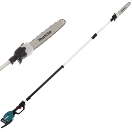 Makita UA004G akkuoksasaha teleskooppivarrella 40 V akku ja laturi