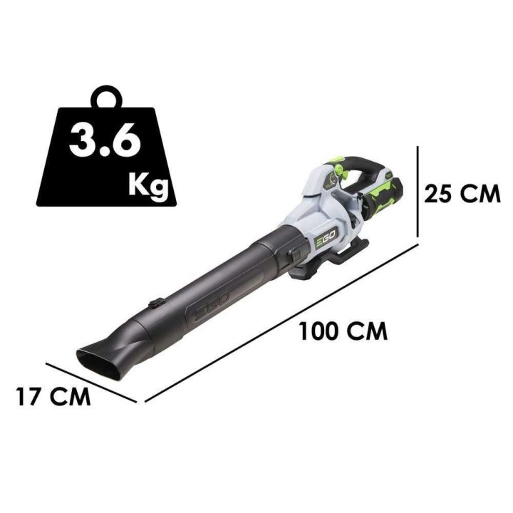 EGO LB5800E akkupuhallin, 56 V, 5 Ah, akku ja laturi