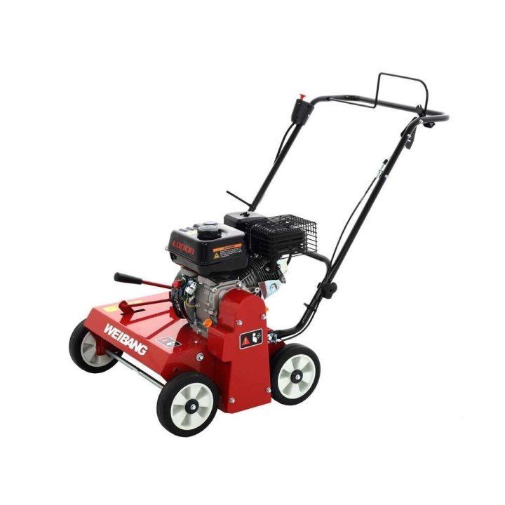 Weibang WB486CRC nurmikon ilmaaja, Loncin G200F, 5 HP, 46,7 cm