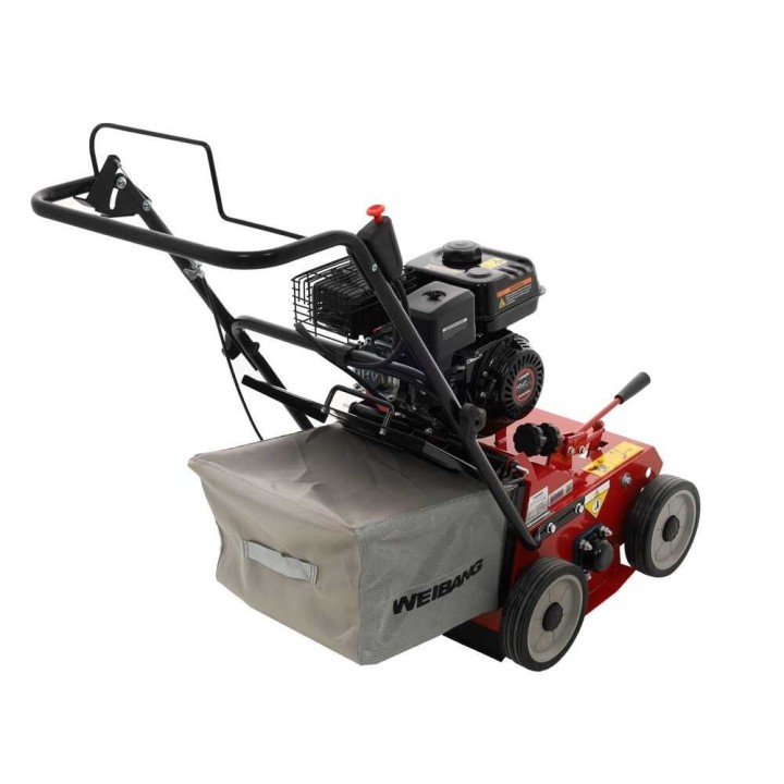 Weibang WB384RC nurmikon ilmaaja, Loncin G200F, 5 HP, 35 cm